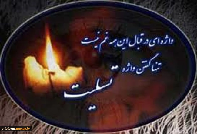 پیام تسلیت رئیس دانشگاه فنی و حرفه ای 2