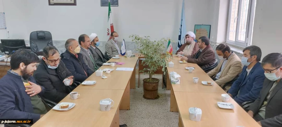 دیدار امام جمعه معزز شهر درق،شهردار محترم و شورای اسلامی شهر درق و مسئولین ادارات تبلیغات اسلامی،بنیاد شهید و امور ایثارگران، دفتر بازرسی و نظارت بر انتخابات شهرستان گرمه و جمعی از نخبگان علمی و فرهنگی شهرستان گرمه با دکتر حسن حسن زاده ریاست دانشگاه فنی و