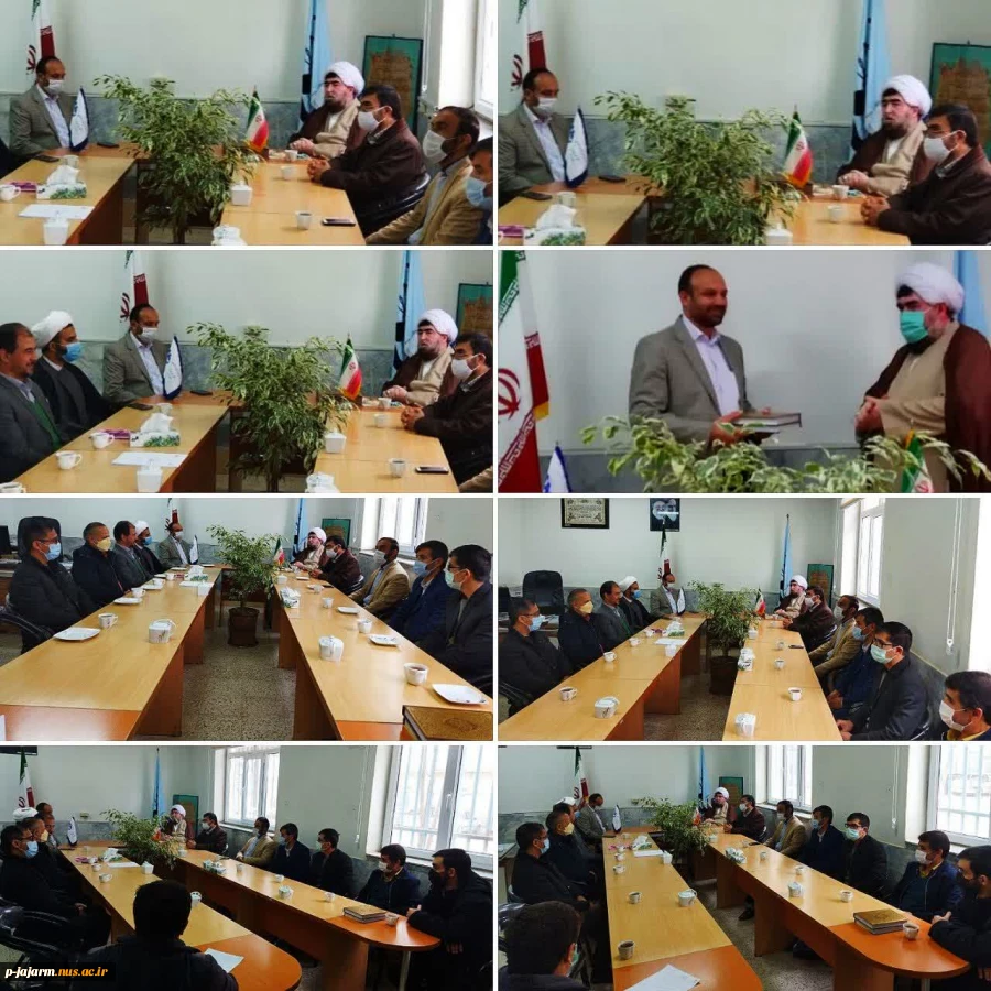 دیدار امام جمعه معزز شهر درق،شهردار محترم و شورای اسلامی شهر درق و مسئولین ادارات تبلیغات اسلامی،بنیاد شهید و امور ایثارگران، دفتر بازرسی و نظارت بر انتخابات شهرستان گرمه و جمعی از نخبگان علمی و فرهنگی شهرستان گرمه با دکتر حسن حسن زاده ریاست دانشگاه فنی و