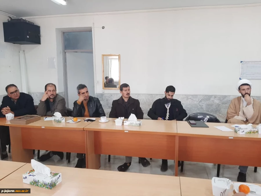 حضور و بازدید ریاست محترم نهاد نمایندگی مقام معظم رهبری دردانشگاهها و موسسات آموزش عالی خراسان شمالی (حجه الاسلام والمسلمین جناب آقای دکتر موسوی جاجرمی و هیات محترم همراه) از دفتر ارتباطی نهاد نمایندگی مقام معظم رهبری در دانشگاههای شهرستانهای گرمه و جاجرم