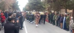 حضور همکاران و دانشجویان محترم در مراسم تشییع پیکرهای مطهر 6 شهید گمنام شنبه ۳ دی ماه  5