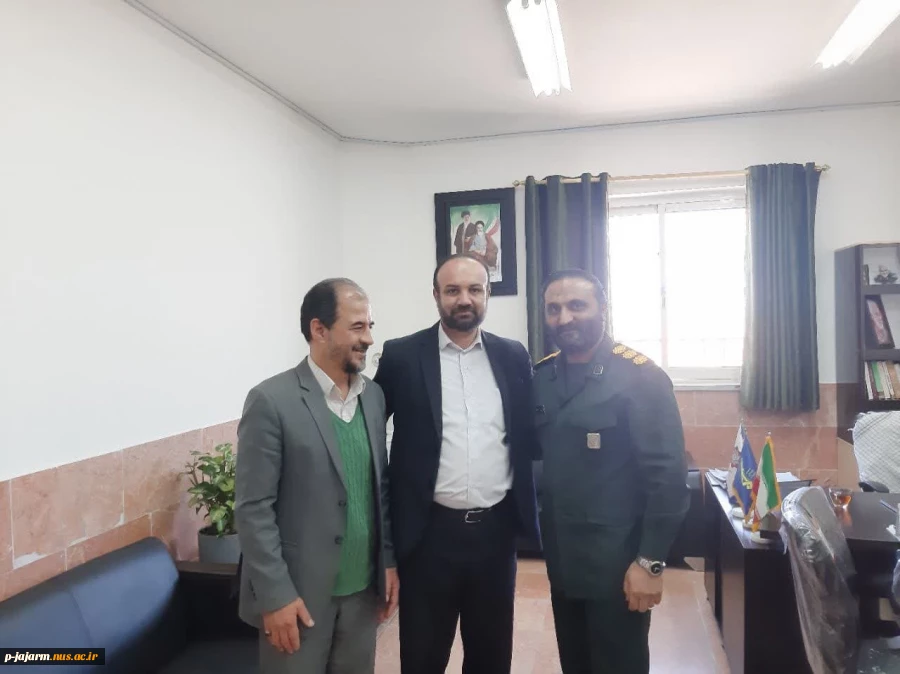 به مناسبت اعیاد شعبانیه و گرامیداشت روز پاسدار روز شنبه 6 اسفند : دیدار  با فرماندهی محترم ناحیه مقاومت بسیج سپاه پاسداران شهرستان جاجرم جناب سرهنگ حیدری  3