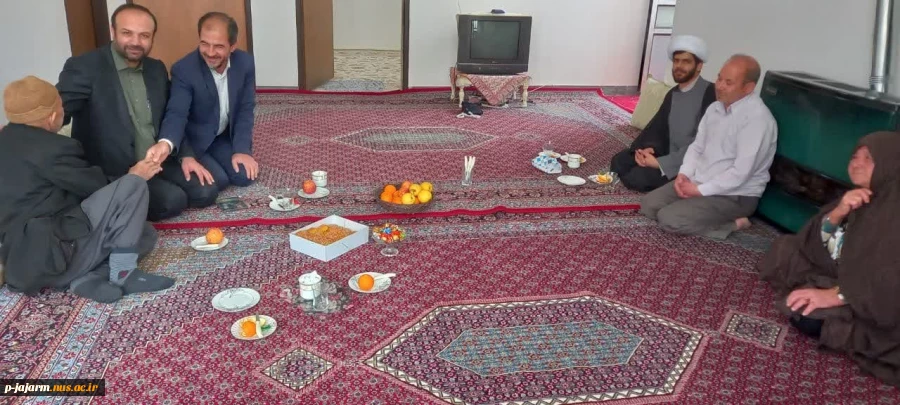 به مناسبت 22 اسفند روز بزرگداشت مقام شهدا : دیدار با خانواده شهدا و حضور در مزار شهدای جاجرم 2