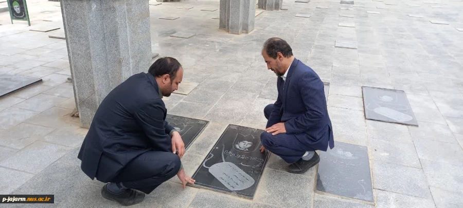 به مناسبت 22 اسفند روز بزرگداشت مقام شهدا : دیدار با خانواده شهدا و حضور در مزار شهدای جاجرم 6
