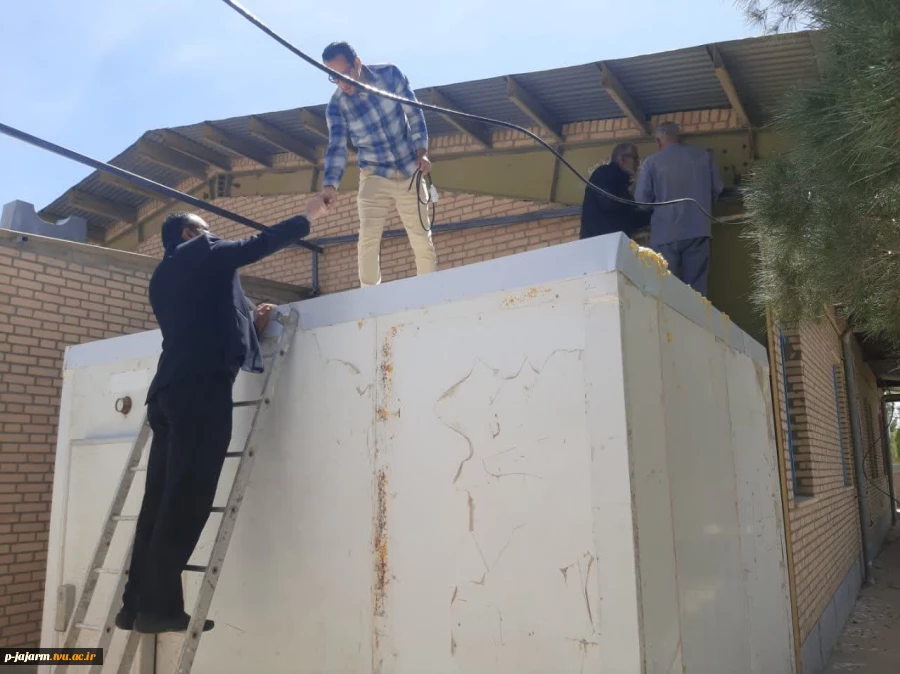 مسقف نمودن بخش سردخانه مواد غذایی دانشکده فنی جاجرم 3