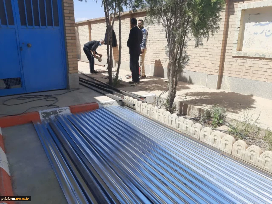 مسقف نمودن بخش سردخانه مواد غذایی دانشکده فنی جاجرم 4