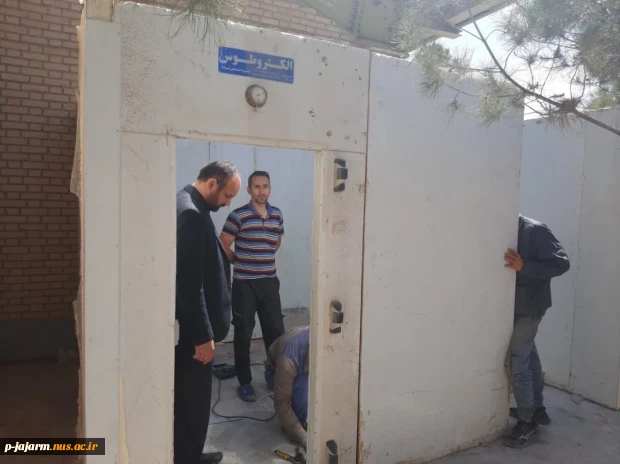 افتتاح سردخانه مواد غذایی مرکز همزمان با بازدید ریاست محترم دانشگاه فنی و حرفه ای خراسان شمالی جناب آقای دکتر قاضی پور و هیات محترم همراه از دانشکده فنی جاجرم 5
