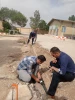 لوله کشی کم فشار فضای سبز دانشکده توسط کارکنان 7