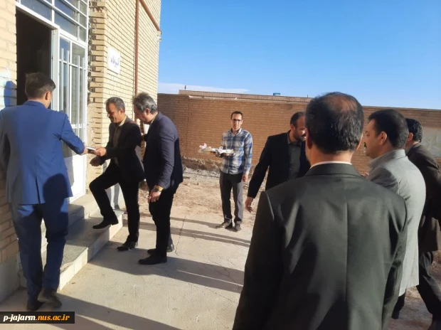 افتتاح سالن غذاخوری و سالن توزیع غذای مرکز پس از انجام تعمیرات اساسی در کف، سقف و بدنه همزمان با بازدید ریاست محترم دانشگاه فنی و حرفه ای خراسان شمالی جناب آقای دکتر قاضی پور و هیات محترم همراه 3