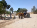 خاک برداری وآماده سازی محوطه دانشکده جاجرم جهت اجرای  بتن کف محوطه‌ مرکز 8