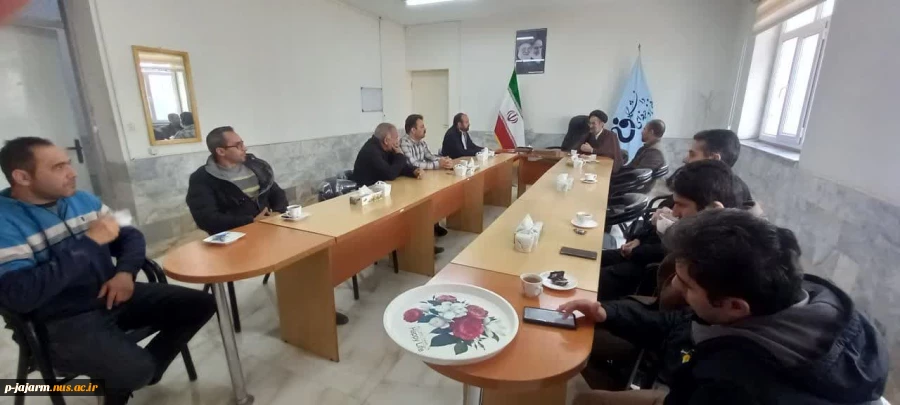 حضور جناب حجت الاسلام و المسلمین  آقای دکتر موسوی جاجرمی(ریاست محترم نمایندگی نهاد مقام معظم رهبری در دانشگاه ها و مراکز آموزش عالی استان خراسان شمالی) در دانشکده فنی و حرفه ای جاجرم 2
