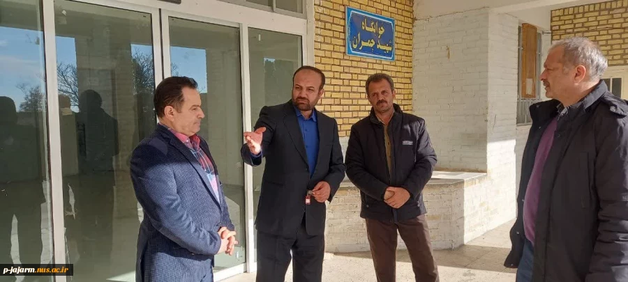 بازدید جناب آقای دکتر قاضی پور ریاست محترم دانشگاه فنی و حرفه ای استان خراسان شمالی و جناب آقای مهندس جلال محمد زاده معاونت محترم فرهنگی و دانشجویی از آموزشکده فنی و حرفه ای جاجرم 23 filk 1402 2