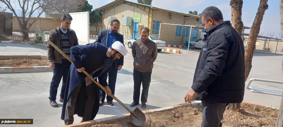 به مناسبت روز درخت کاری و هفته منابع طبیعی انجام شد: کاشت چندین اصله نهالِ مثمر در دانشکده فنی و حرفه ای جاجرم . 2