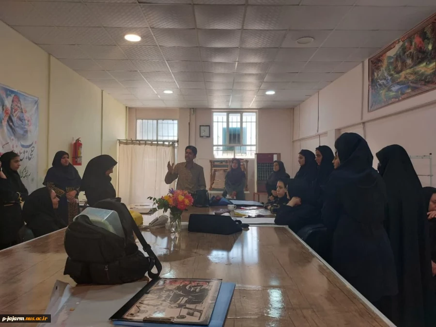 بازدید دانش آموزان هنرستان دخترانه عترت شهرستان گرمه از کارگاه ها و امکانات رشته طراحی و دوخت دانشکده فنی و حرفه ای جاجرم  2