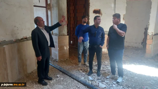 بازدید از خوابگاه در دست احداث 4