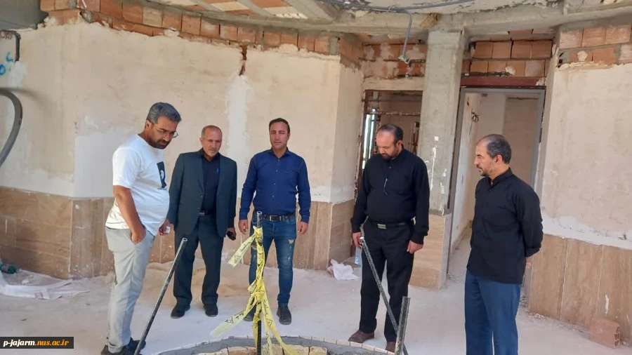 بازدید معاونت محترم اداری و مالی دانشگاه ملی مهارت واحد خراسان شمالی از خوابگاه دانشجویی در دست احداث مرکز جاجرم 5
