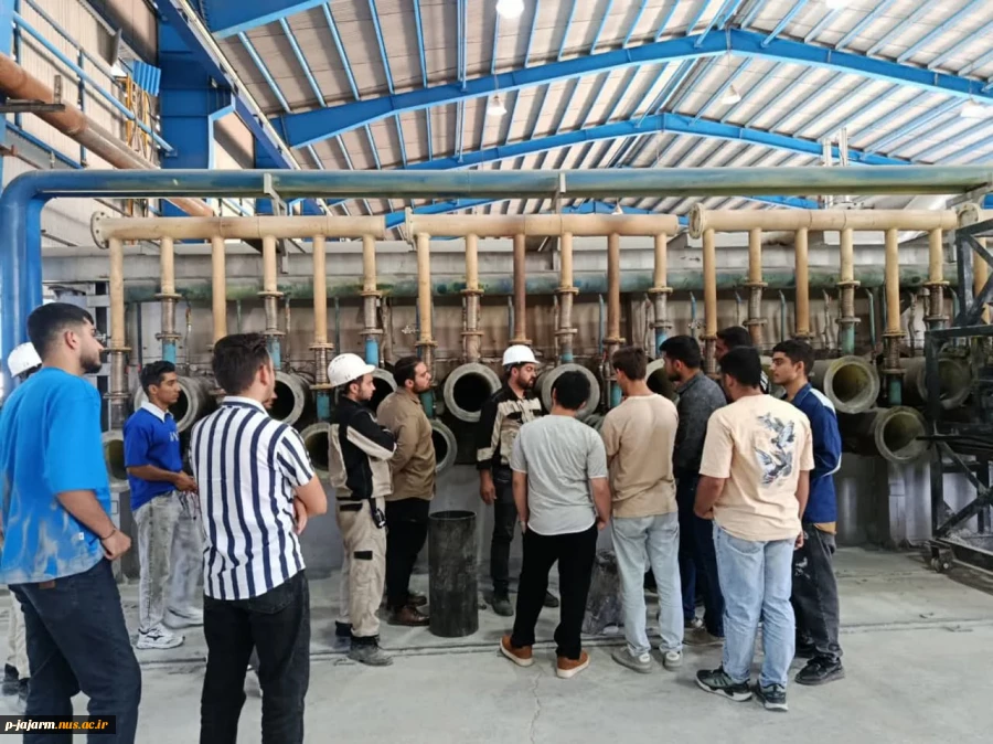 بازدید علمی رشته صنایع شیمیایی از کارخانه تولید شمش منیزیم درق  (21 اردیبهشت 1404)  6