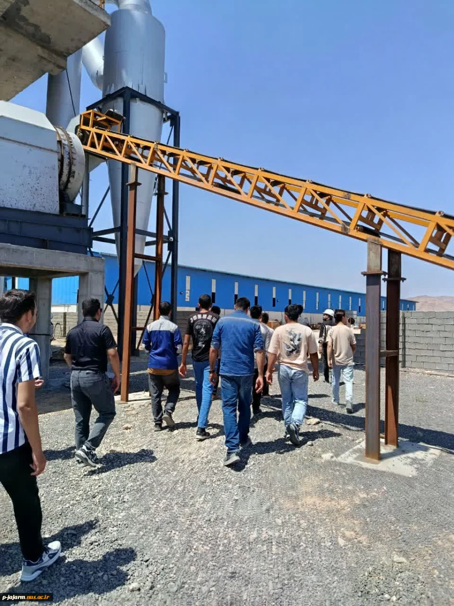 بازدید علمی دانشجویان کاردانی و کارشناسی رشته صنایع شیمیایی از کارخانه تولید شمش منیزیم  درق  7